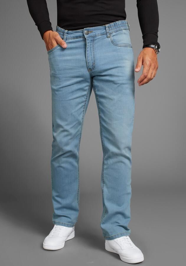 Arizona Jeans met elastische band Paul elastische tailleband comfort-fit rechte pijpsnit - Foto 8