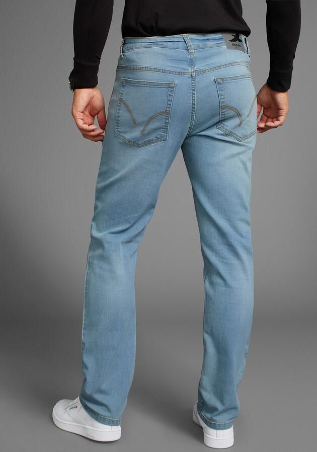 Arizona Jeans met elastische band Paul elastische tailleband comfort-fit rechte pijpsnit - Foto 2