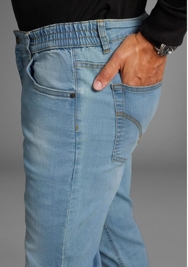 Arizona Jeans met elastische band Paul elastische tailleband comfort-fit rechte pijpsnit