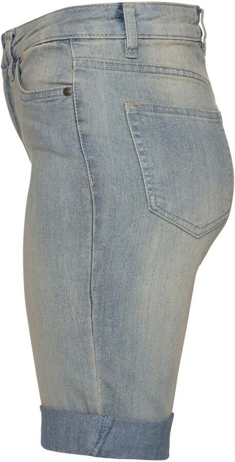 Arizona Jeansbermuda smalle pasvorm opgerolde zoom used-wassing hoge taille - Foto 7