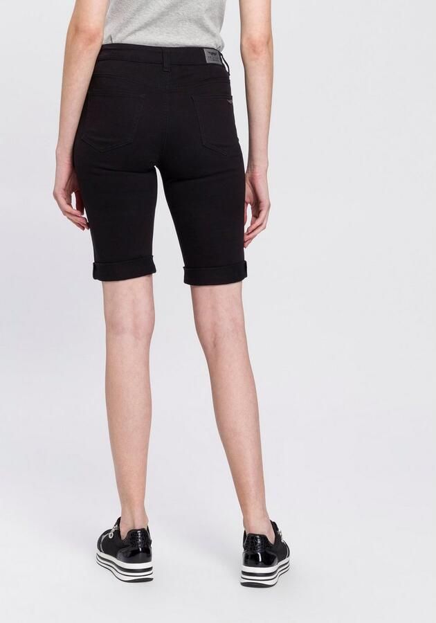 Arizona Jeansbermuda smalle pasvorm opgerolde zoom used-wassing hoge taille - Foto 3