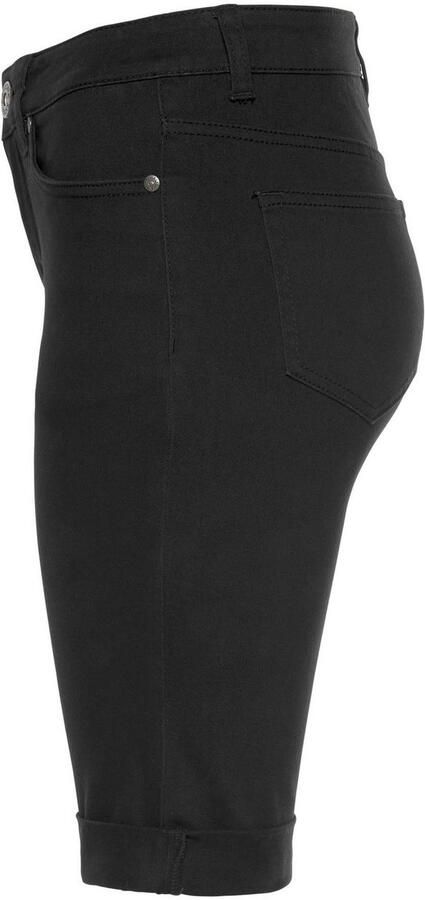 Arizona Jeansbermuda smalle pasvorm opgerolde zoom used-wassing hoge taille - Foto 8