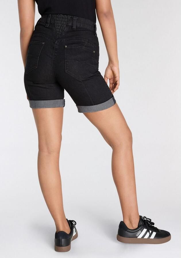 Arizona Jeansbermuda wijde pasvorm korte pasvorm hoge taille - Foto 4