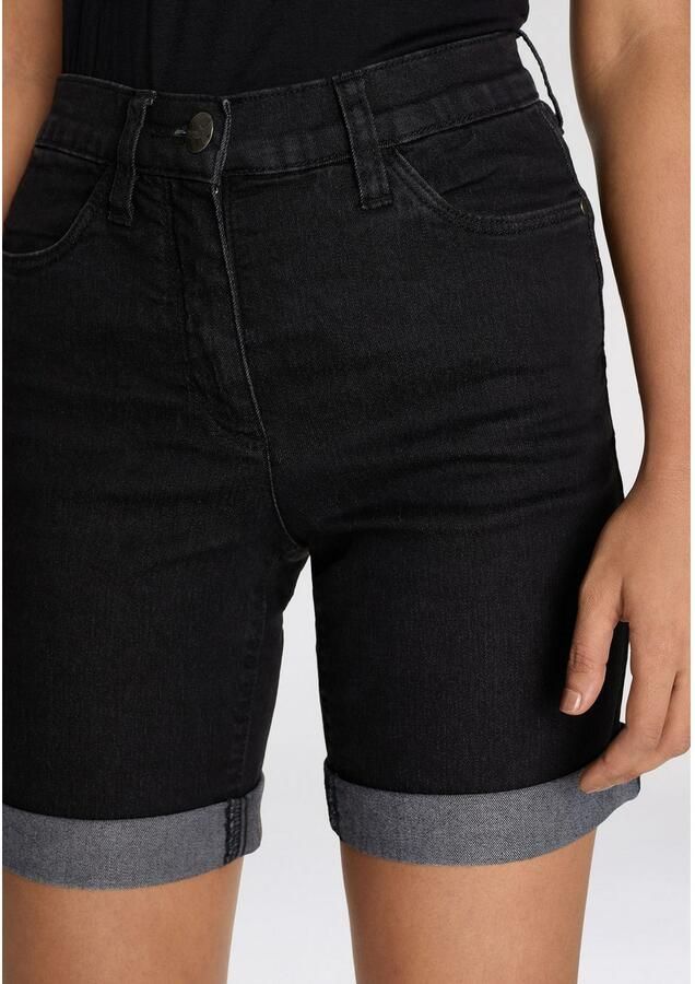 Arizona Jeansbermuda wijde pasvorm korte pasvorm hoge taille - Foto 3