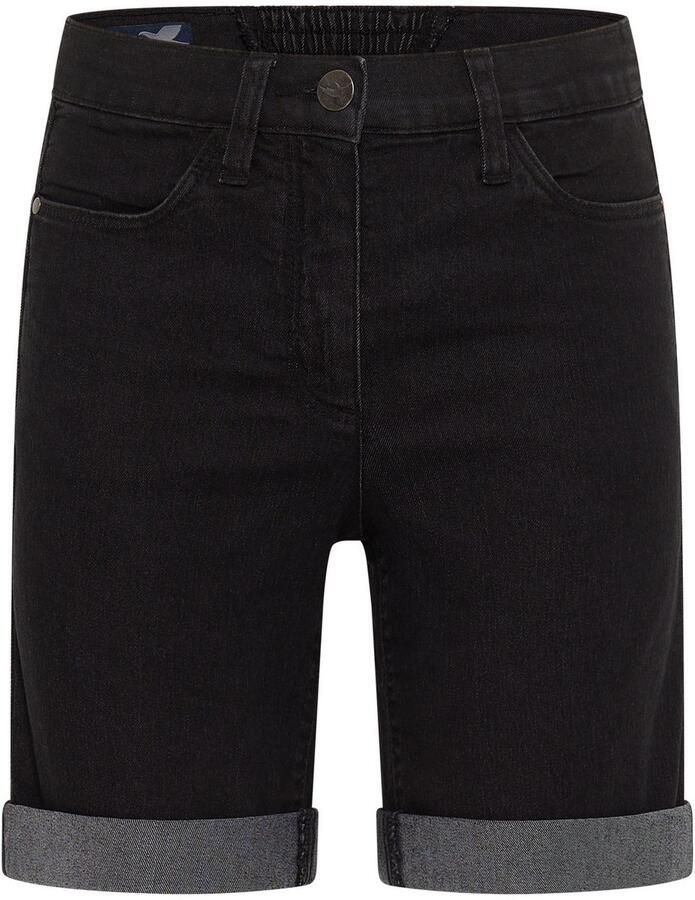 Arizona Jeansbermuda wijde pasvorm korte pasvorm hoge taille