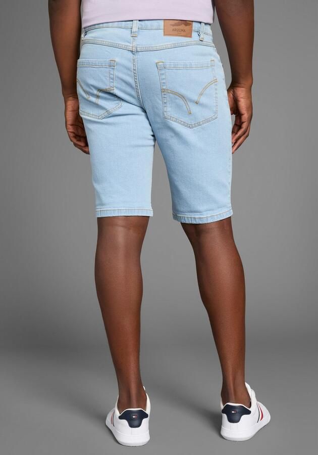 Arizona Jeansshort rechte snit knieomspelende lengte lage taillehoogte - Foto 3