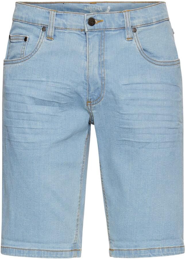 Arizona Jeansshort rechte snit knieomspelende lengte lage taillehoogte
