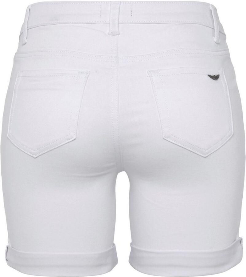 Arizona Jeansshort Ultra Stretch extra strak gesneden opgerolde beenafsluitingen