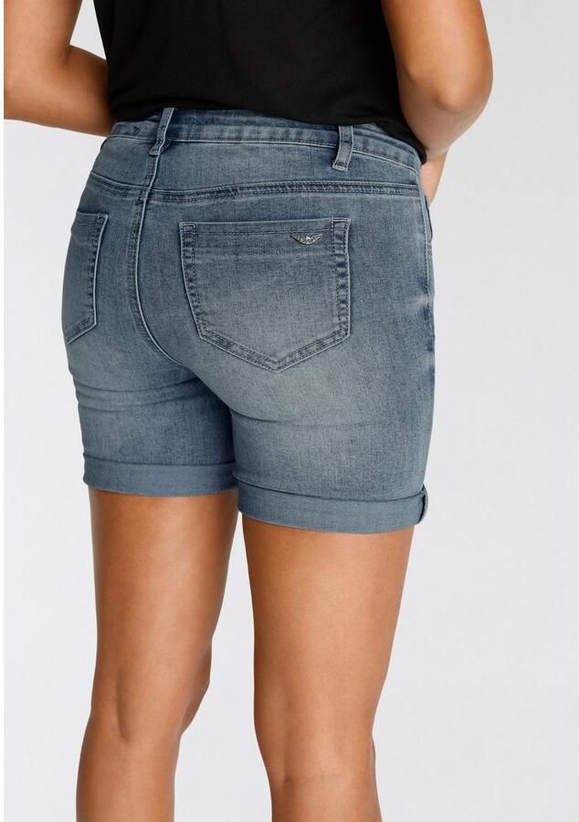 Arizona Jeansshort Ultra Stretch extra strak gesneden opgerolde beenafsluitingen - Foto 3