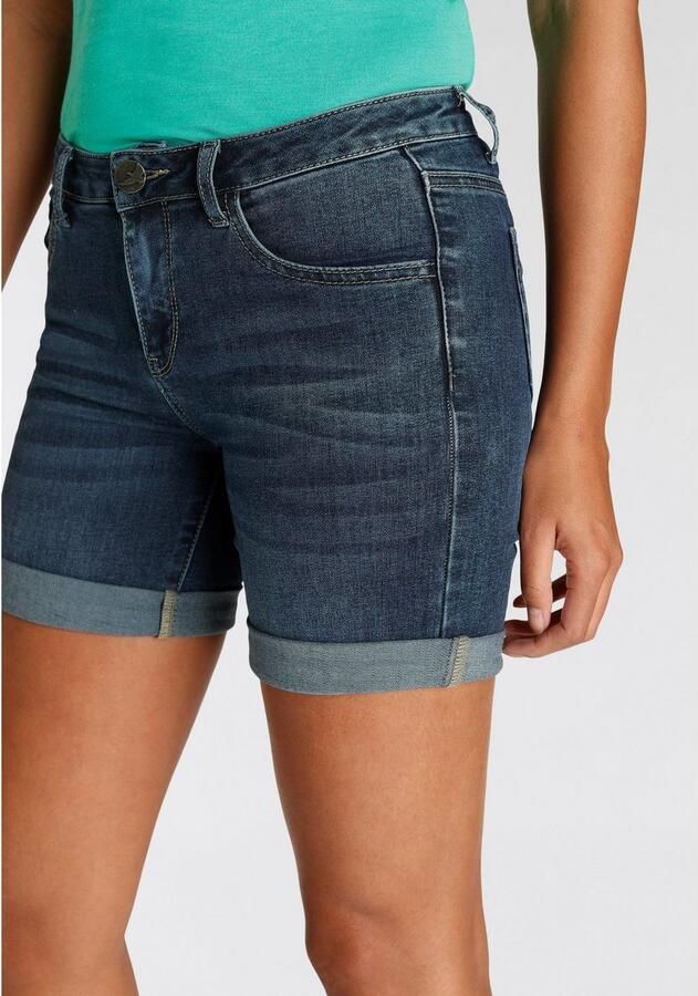 Arizona Jeansshort Ultra Stretch extra strak gesneden opgerolde beenafsluitingen - Foto 4