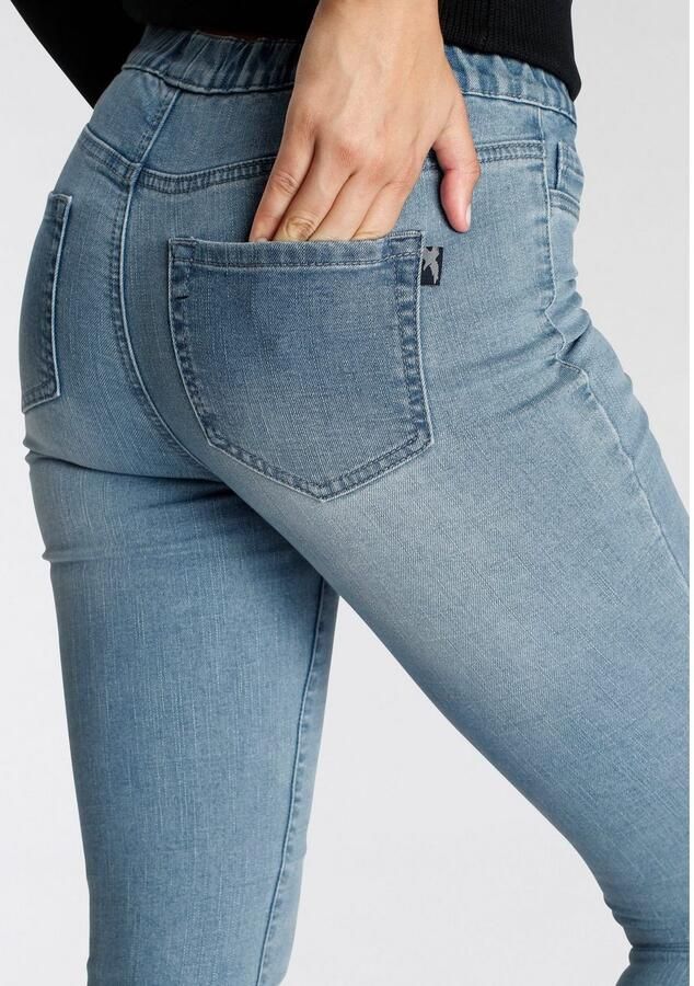 Arizona Jeggings Met een licht thermo effect extra-strak gesneden hoge taille met muntzakje - Foto 2