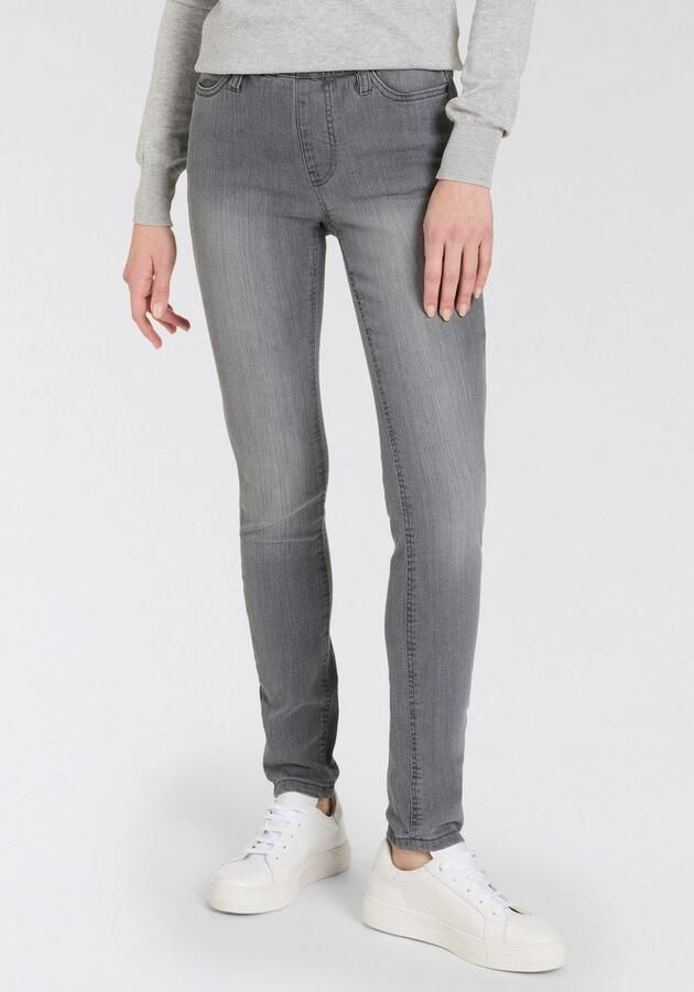 Arizona Jeggings strakke pasvorm skinny jeans used-look-wassing hoge taille (Set van 2) - Foto 2