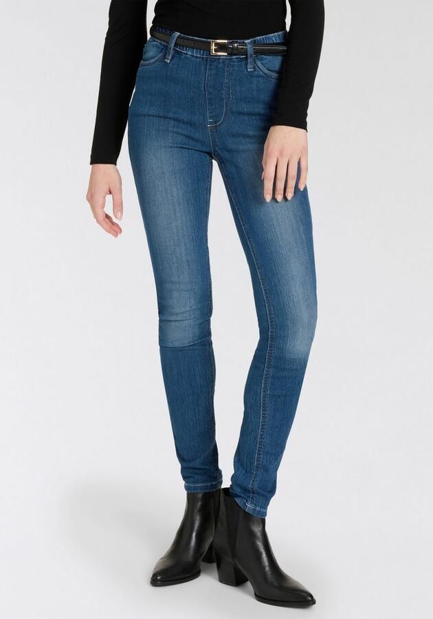 Arizona Jeggings strakke pasvorm skinny jeans used-look-wassing hoge taille (Set van 2) - Foto 2