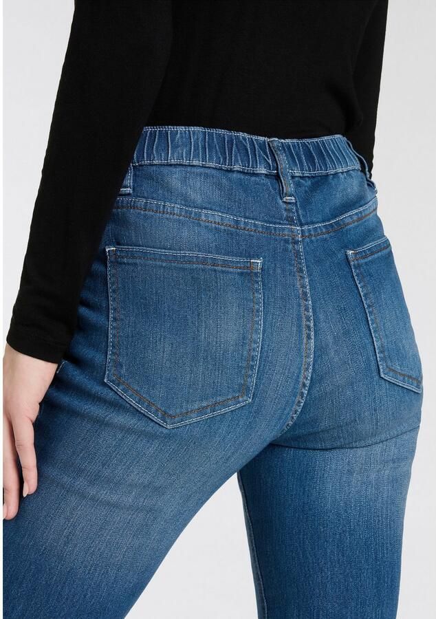 Arizona Jeggings strakke pasvorm skinny jeans used-look-wassing hoge taille (Set van 2)