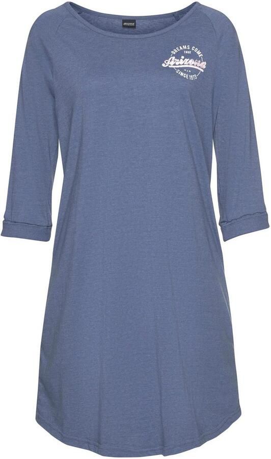 Arizona Nachthemd in college-look met folieprint - Foto 4