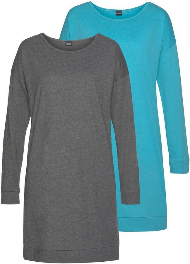 Arizona Nachthemd in gemêleerde look (Set van 2)