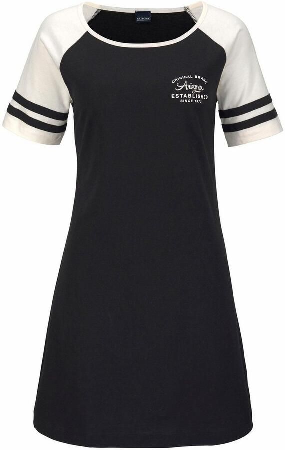 Arizona Nachthemd met raglanmouwen in contrastkleur - Foto 4