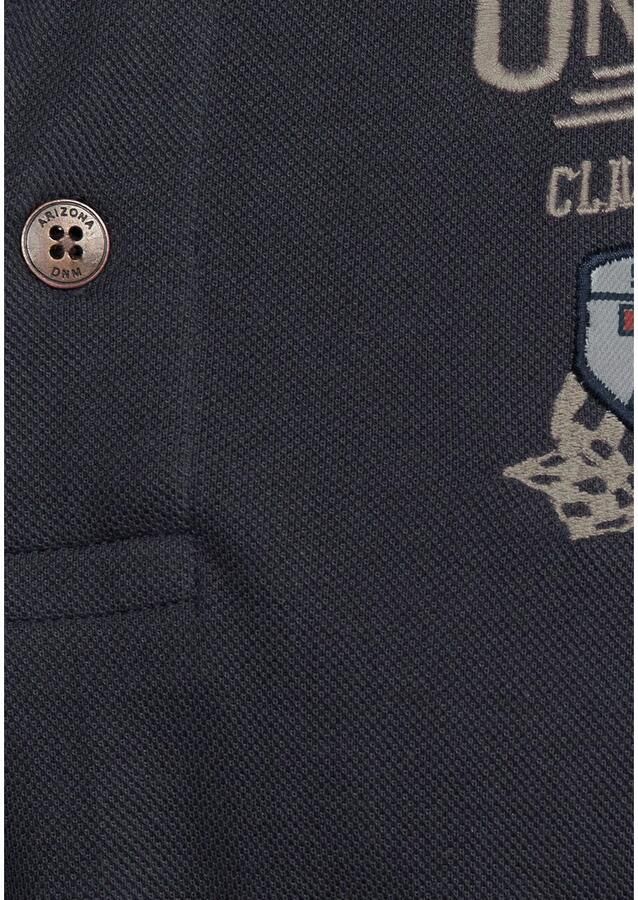 Arizona Poloshirt Korte mouwen met ribboordjes polokraag met knopen - Foto 2