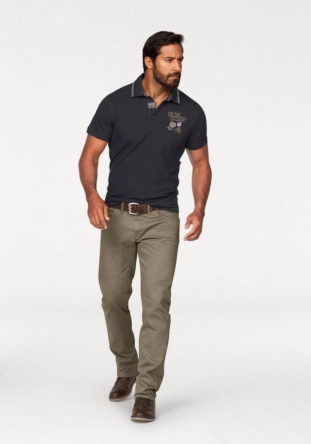 Arizona Poloshirt Korte mouwen met ribboordjes polokraag met knopen - Foto 6