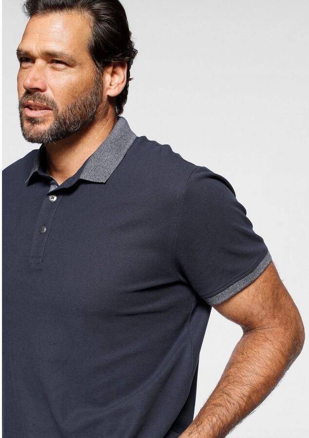 Arizona Poloshirt Korte mouwen met ribgebreide chetten polokraag van piqué stof - Foto 3