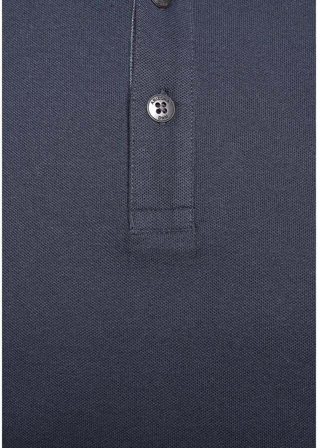 Arizona Poloshirt Korte mouwen met ribgebreide chetten polokraag van piqué stof - Foto 2