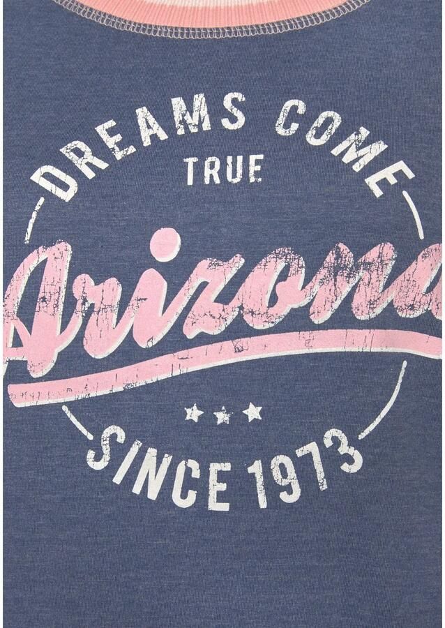 Arizona Pyjama in college-look met folieprint (2-delig 1 stuk) - Foto 2