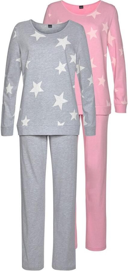 Arizona Pyjama in gemêleerde look (4-delig Set van 2) - Foto 8