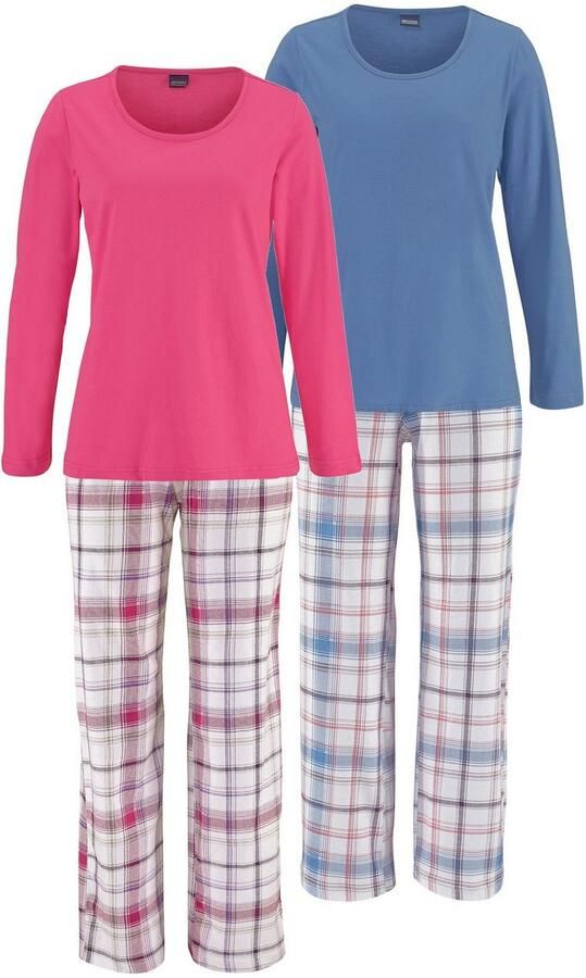 Arizona Pyjama met broek met ruitdessin (4-delig Set van 2) - Foto 9