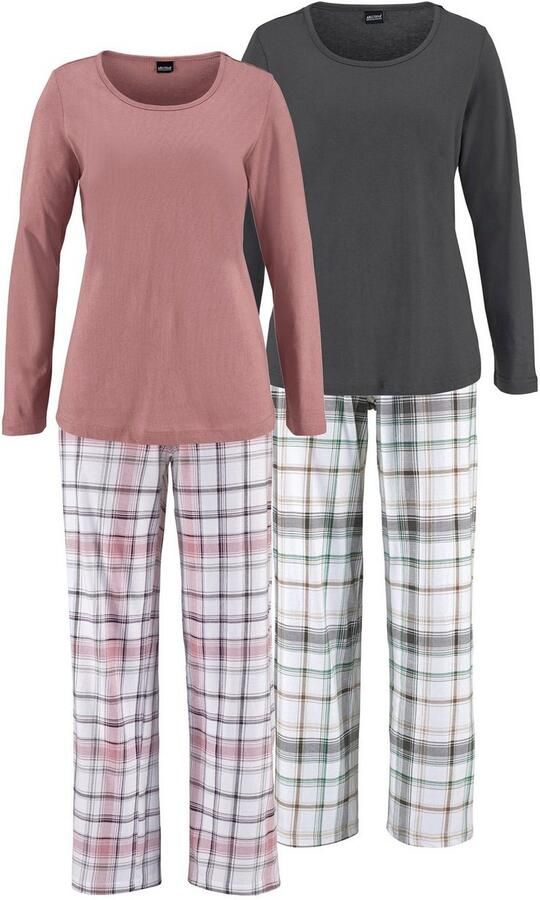 Arizona Pyjama met broek met ruitdessin (4-delig Set van 2) - Foto 8