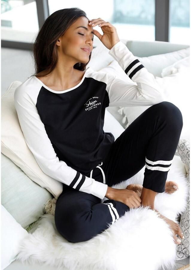 Arizona Pyjama met raglanmouwen (2-delig 1 stuk) - Foto 2