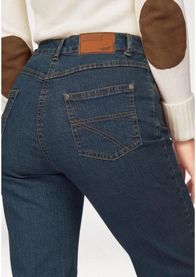 Arizona Rechte jeans Annett comfortabele pasvorm 5-pocket-stijl hoge taille
