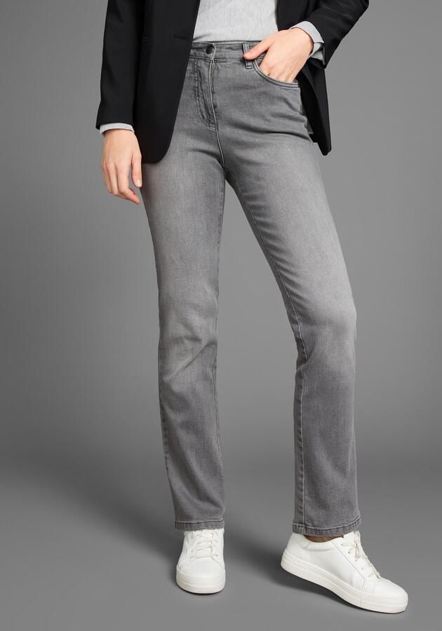 Arizona Rechte jeans Annett comfortabele pasvorm 5-pocket-stijl hoge taille - Foto 5