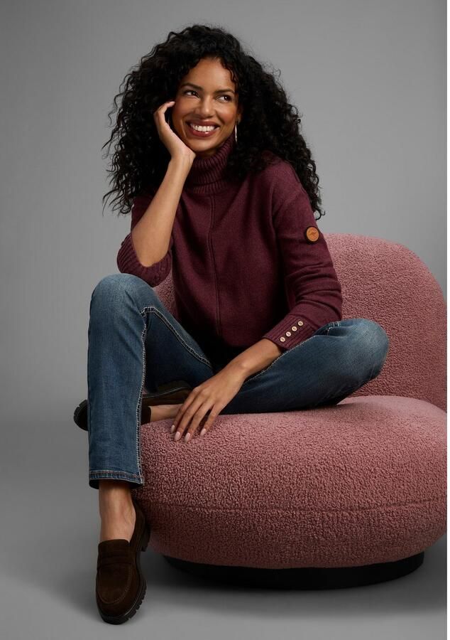 Arizona Rechte jeans Contrastnaden lage taille in 5-pocket-vorm used-look-wassing - Foto 4