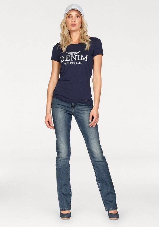 Arizona Rechte jeans Curve-Collection hoge taille rinsed-wassing cleaner look - Foto 2