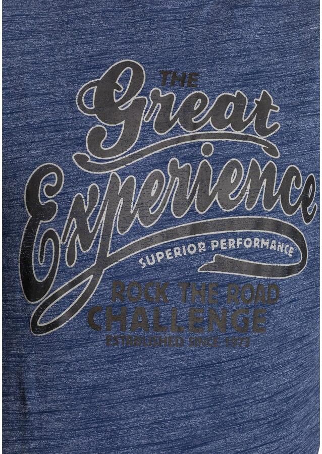 Arizona Shirt met lange mouwen shirt met lange mouwen in een gemêleerde look en modieuze print