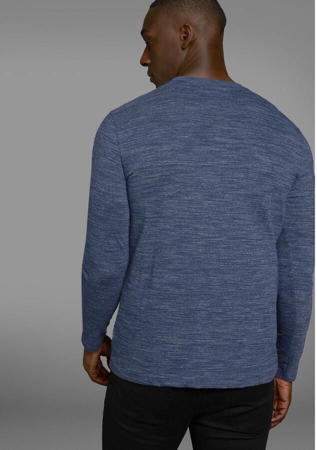 Arizona Shirt met lange mouwen shirt met lange mouwen in een gemêleerde look en modieuze print - Foto 2