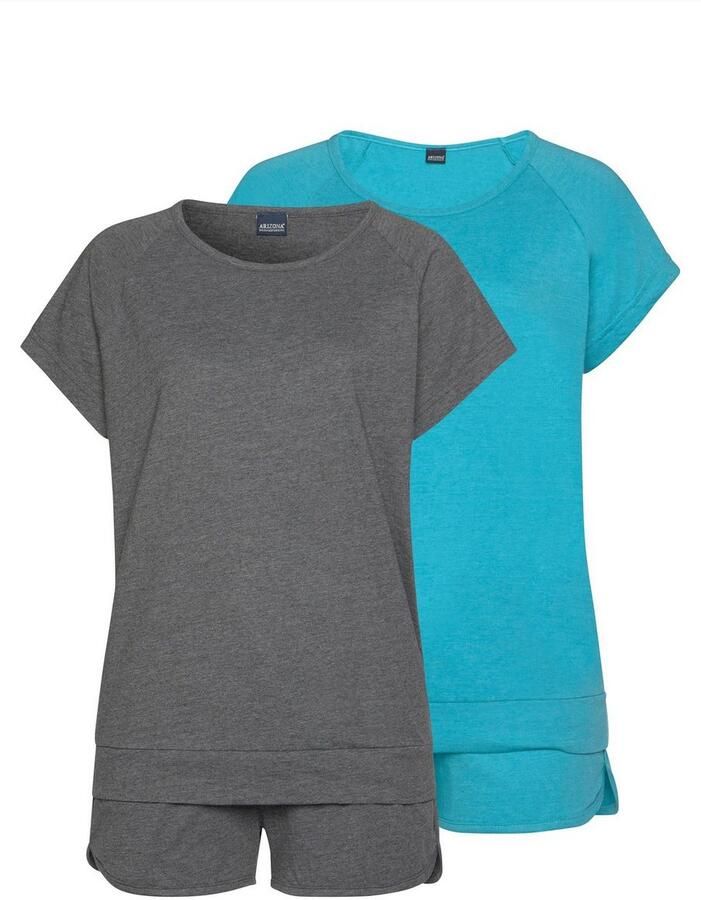 Arizona Shortama in gemêleerde look (4-delig Set van 2) - Foto 2