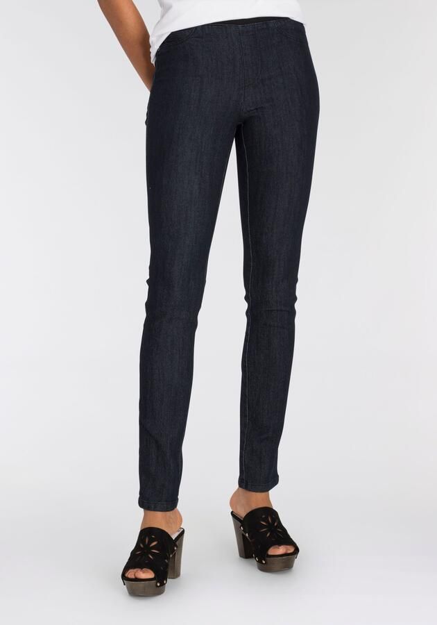 Arizona Skinny fit jeans extra-strakke snit comfortabele taille used-look-wassing - Foto 8