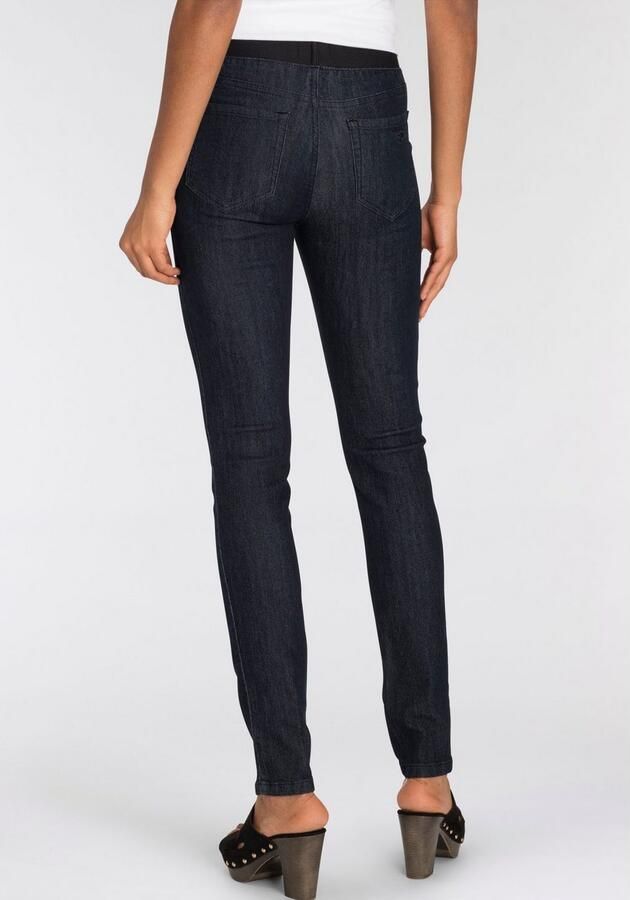Arizona Skinny fit jeans extra-strakke snit comfortabele taille used-look-wassing - Foto 4