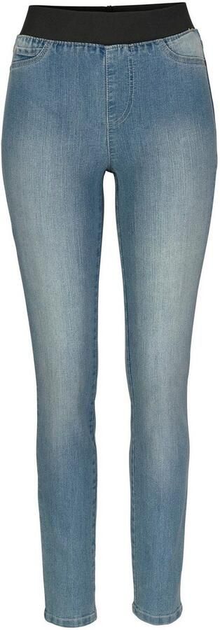 Arizona Skinny fit jeans extra-strakke snit comfortabele taille used-look-wassing - Foto 7