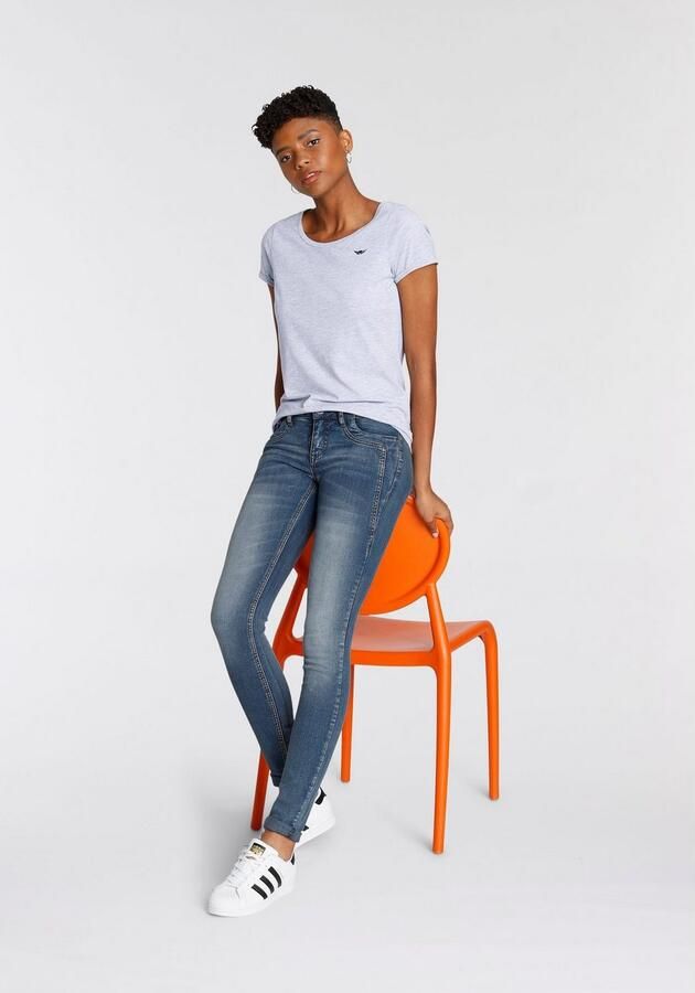 Arizona T-shirt Korte mouwen figuurvolgend basic-stijl van katoenmix - Foto 3