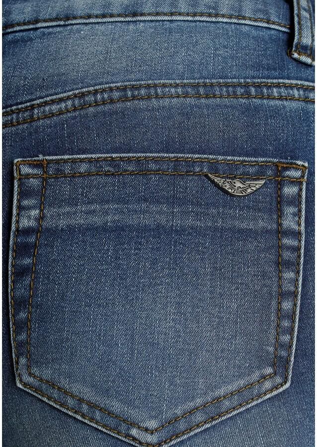 Arizona Skinny fit jeans Met geren extra-strakke been snit lage taille