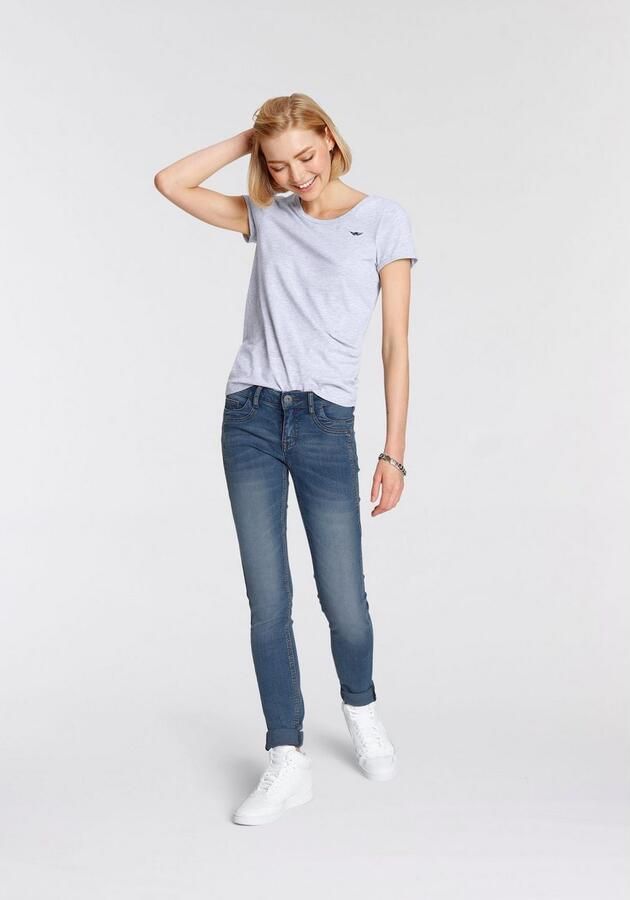 Arizona T-shirt Korte mouwen figuurvolgend basic-stijl van katoenmix - Foto 4