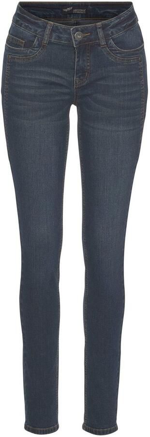 Arizona Skinny fit jeans Met geren extra-strakke been snit lage taille