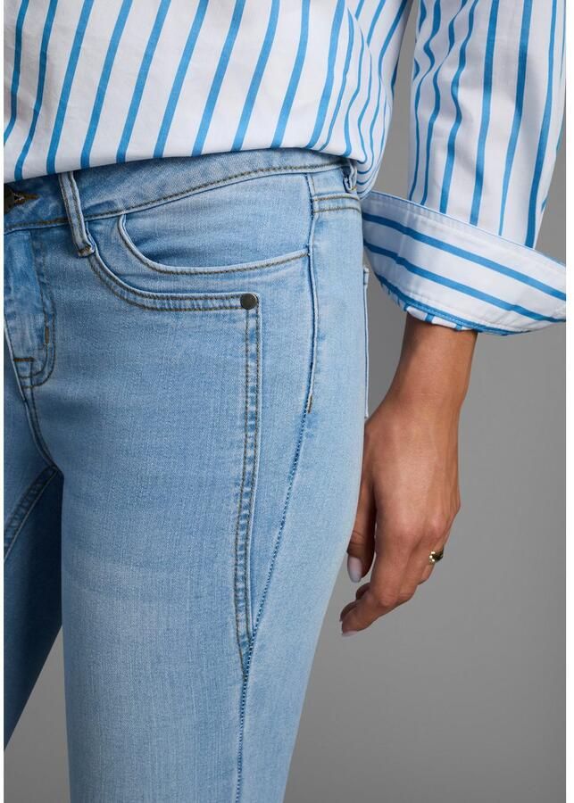 Arizona Skinny fit jeans Met geren extra-strakke been snit lage taille