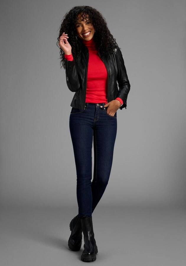 Arizona Skinny fit jeans Shaping skinny pasvorm normale taille in stretchkwaliteit used-look - Foto 5