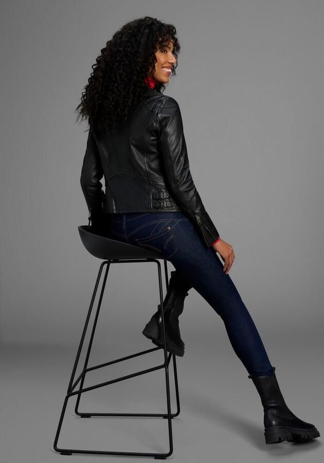 Arizona Skinny fit jeans Shaping skinny pasvorm normale taille in stretchkwaliteit used-look - Foto 6