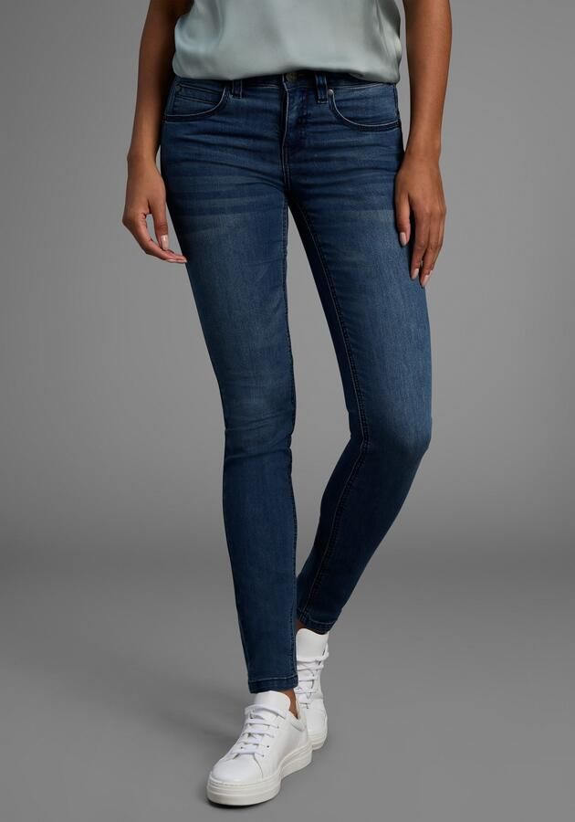 Arizona Skinny fit jeans Shaping skinny pasvorm normale taille in stretchkwaliteit used-look - Foto 4