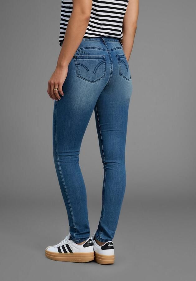 Arizona Skinny fit jeans Shaping skinny pasvorm normale taille in stretchkwaliteit used-look - Foto 3