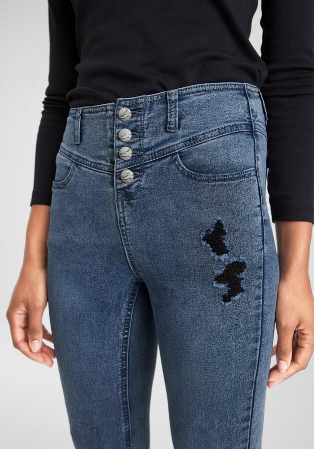 Arizona Skinny fit jeans Ultra Stretch hoge taille enkel-lang elastisch denim-materiaal - Foto 2